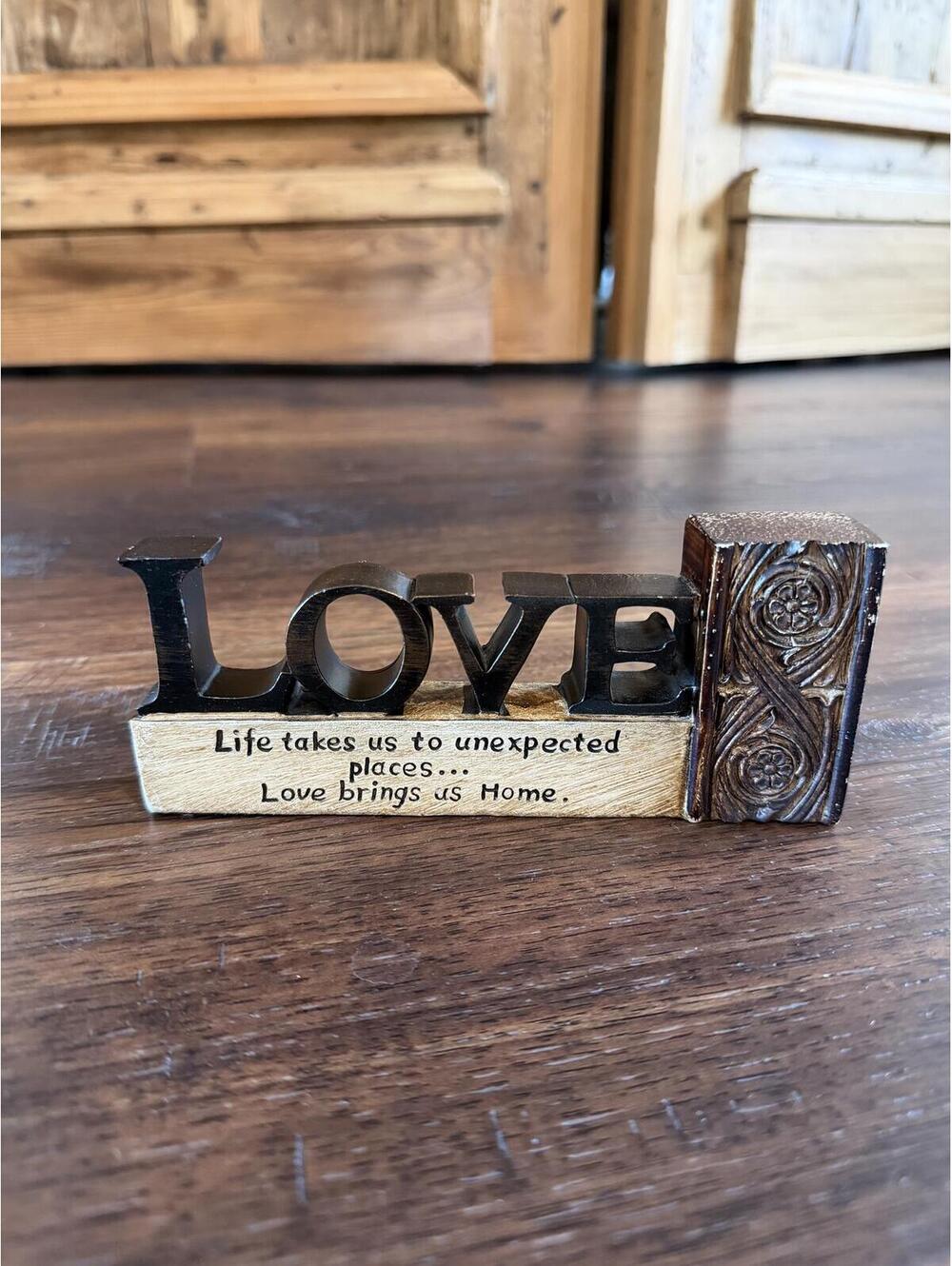 Home Decor | Inspirational Rustic LOVE Tabletop Decor Sign | 1132